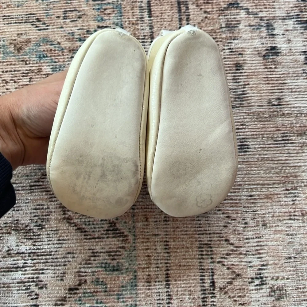 Carters baby girl sparkle rosette soft sole flats